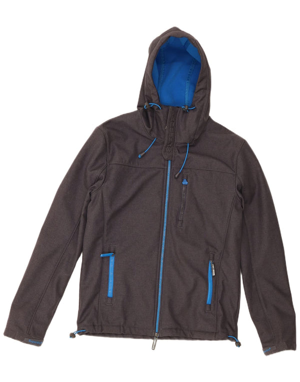 Superdry Herren The Windtrekker Hooded Windjacke UK 40 Large Grau