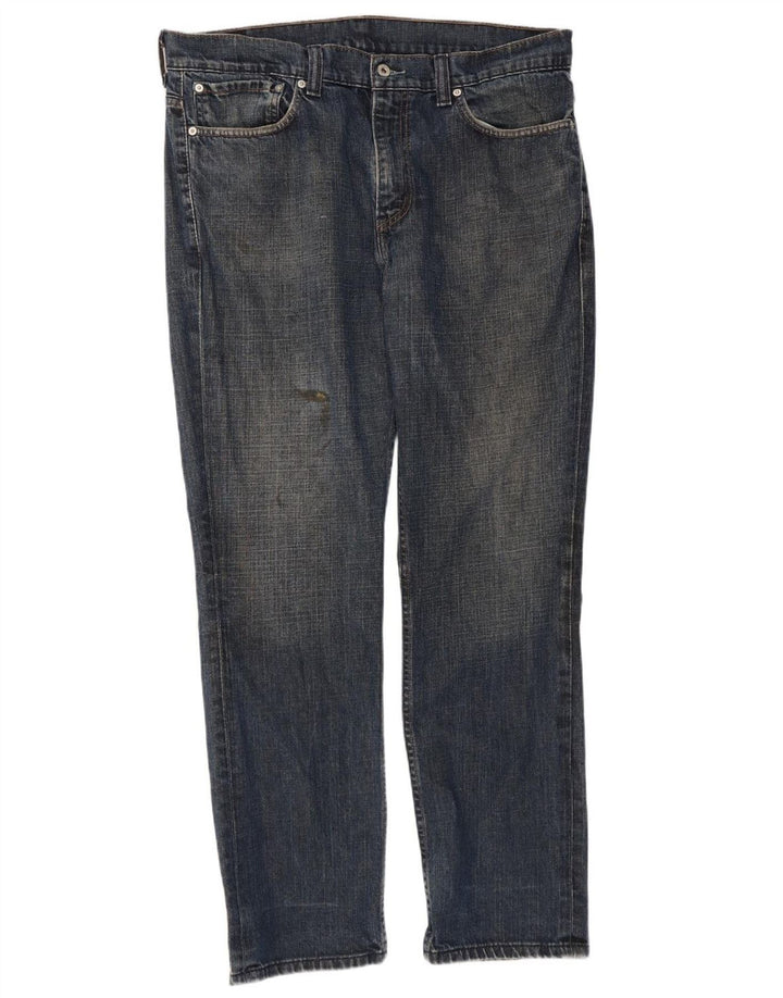 LEVI'S Mens 511 Slim Jeans W36 L32 Navy Blue Cotton