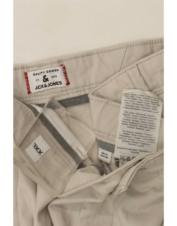 Jack & Jones Herren Regular Chino Shorts 2XL W42 Beige Baumwolle