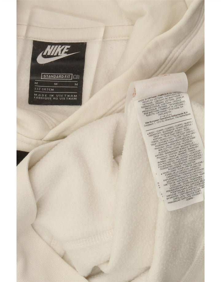NIKE Kapuzenpullover für Jungen mit Grafik, Standard-Passform, 10–11 Jahre, Mittelweiß