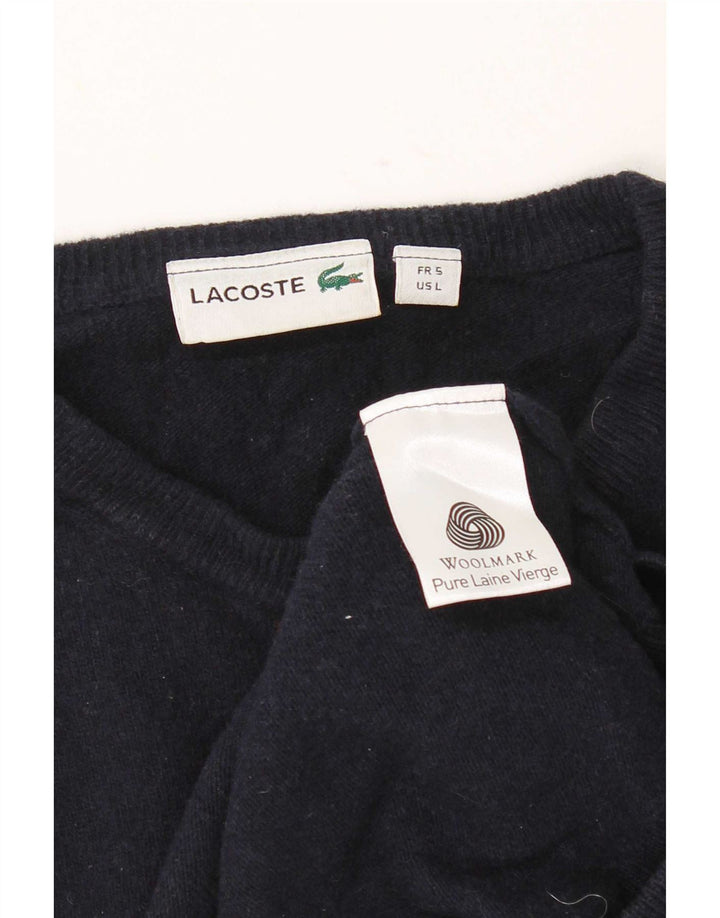 Lacoste Herren-Pullover mit Rundhalsausschnitt, Größe 5, groß, Marineblau