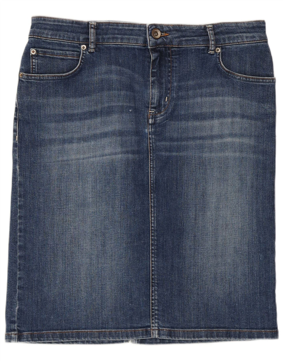 Henry Cottons Damen Jeansrock W32 Große blaue Baumwolle