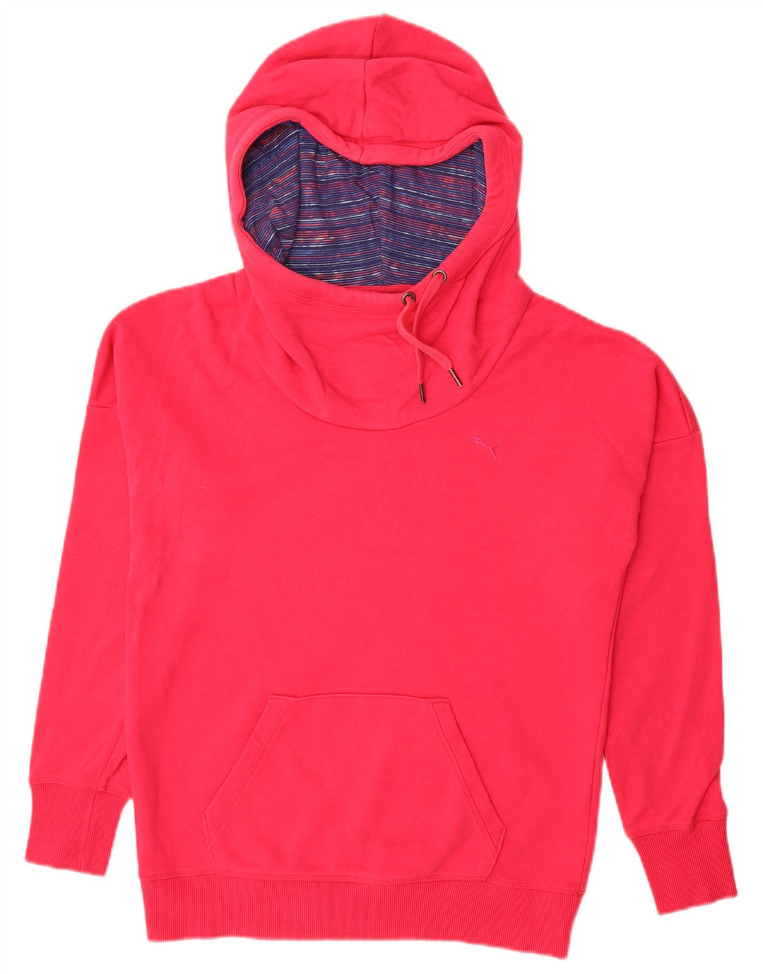 PUMA Damen Übergroßer Kapuzenpullover UK 10 Small Pink