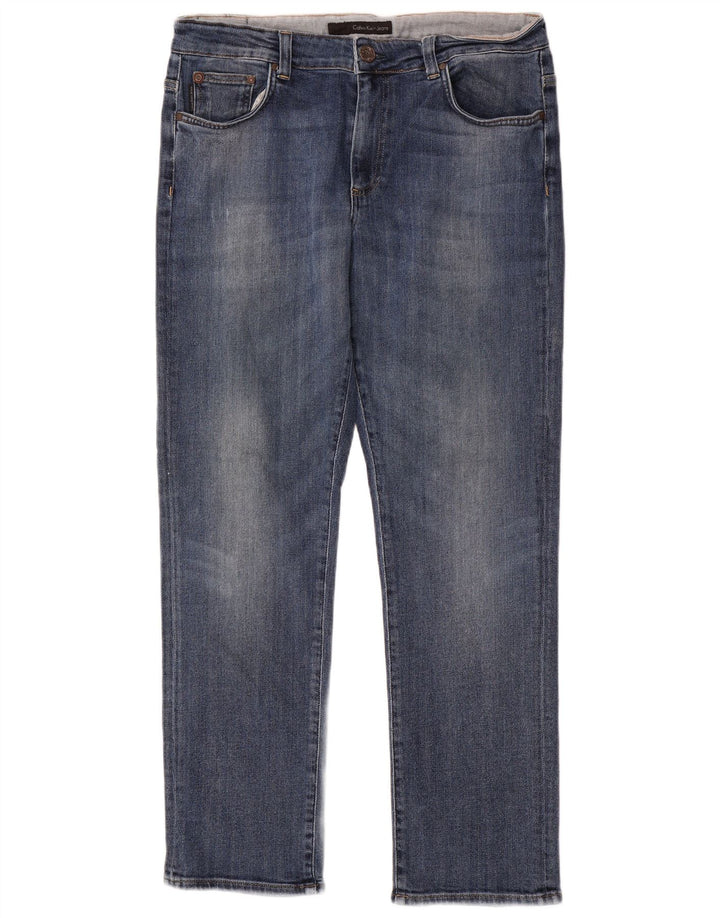 Calvin Klein Herren Straight Jeans W33 L31 Blau