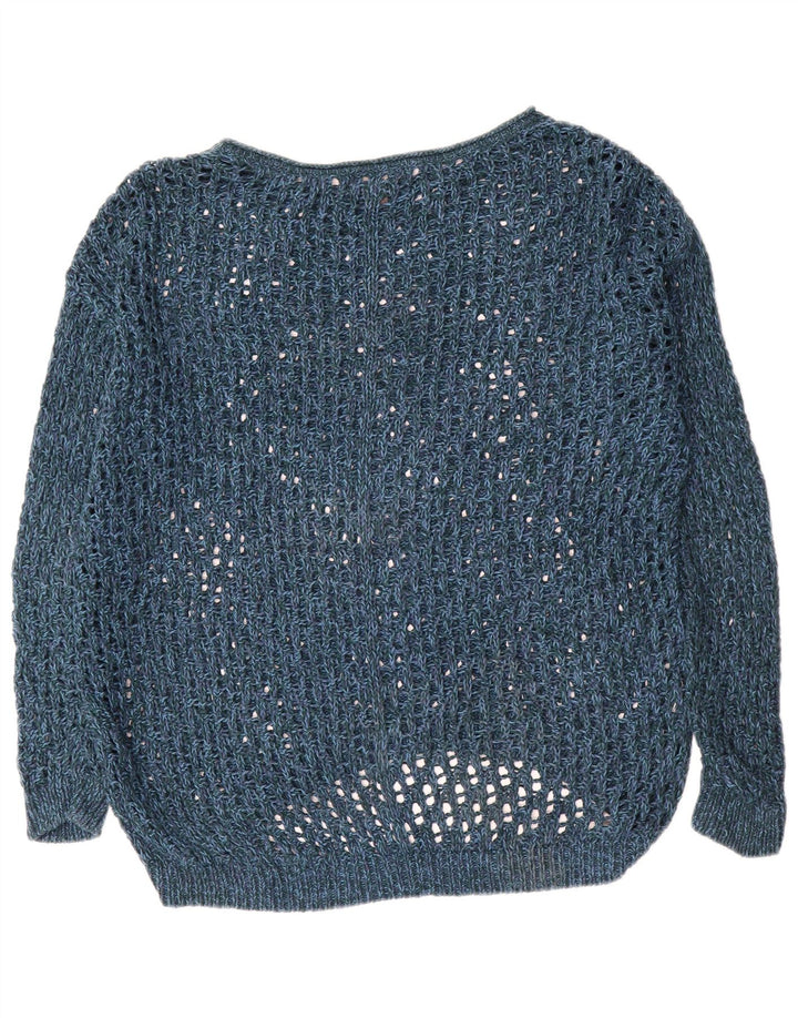 Eddie Bauer Damen-Pullover in Übergröße mit U-Boot-Ausschnitt, Gr. 14, mittleres Marineblau
