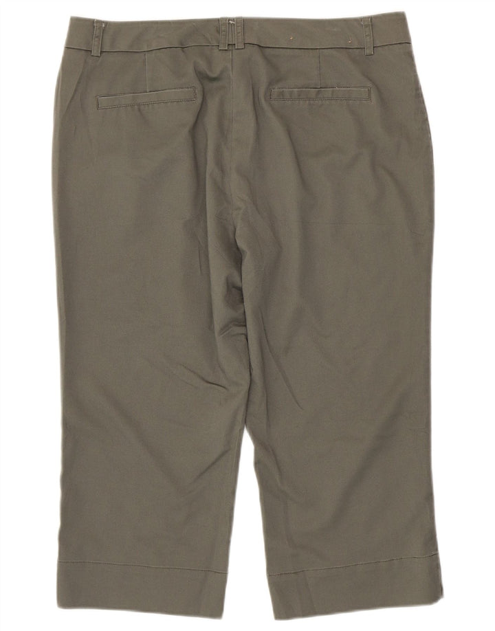 Dockers Damen Caprihose US 10 Large W34 L20 Graue Baumwolle
