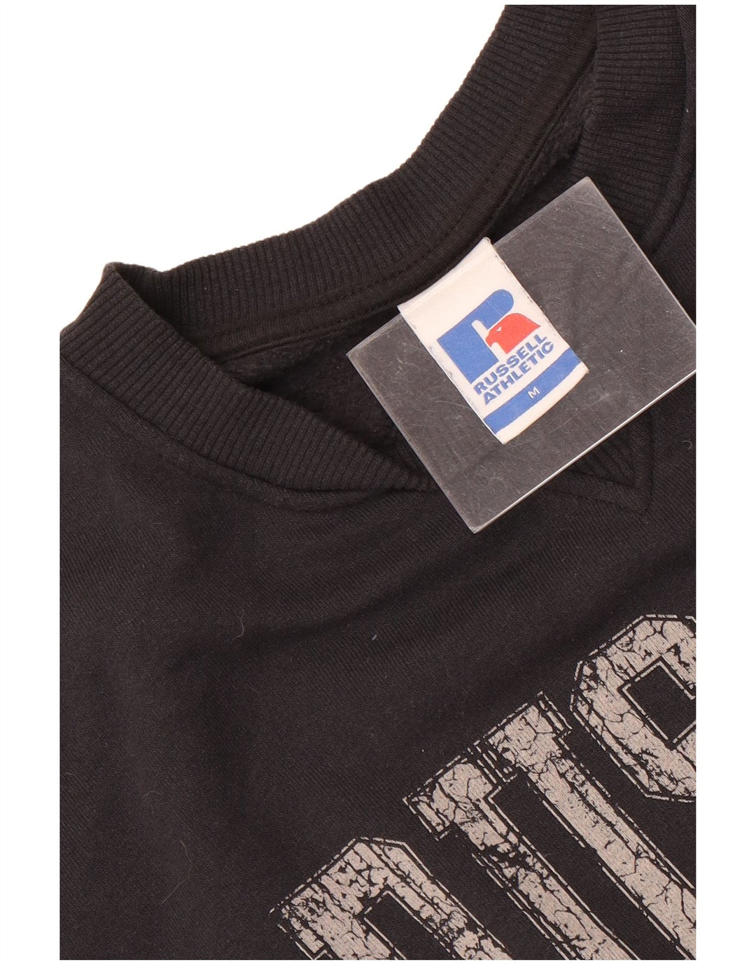 Russell Athletic Herren-Sweatshirt mit Grafik, lockerer Passform, Mittelschwarz