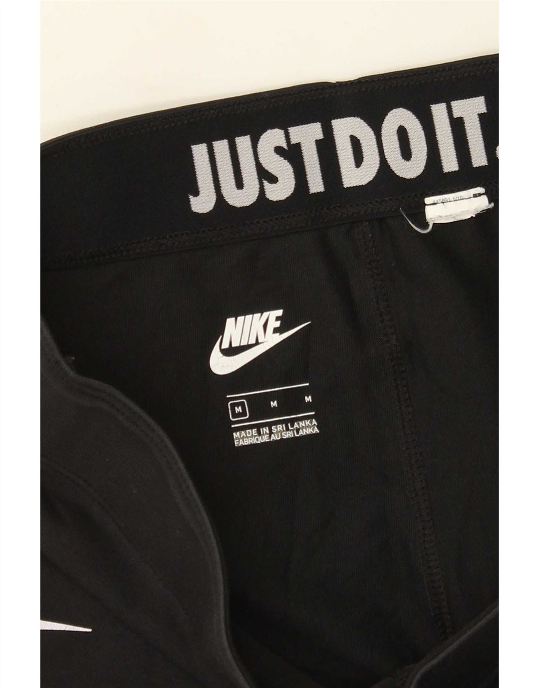 Nike Damen Graphic Leggings UK 12 Medium Schwarz