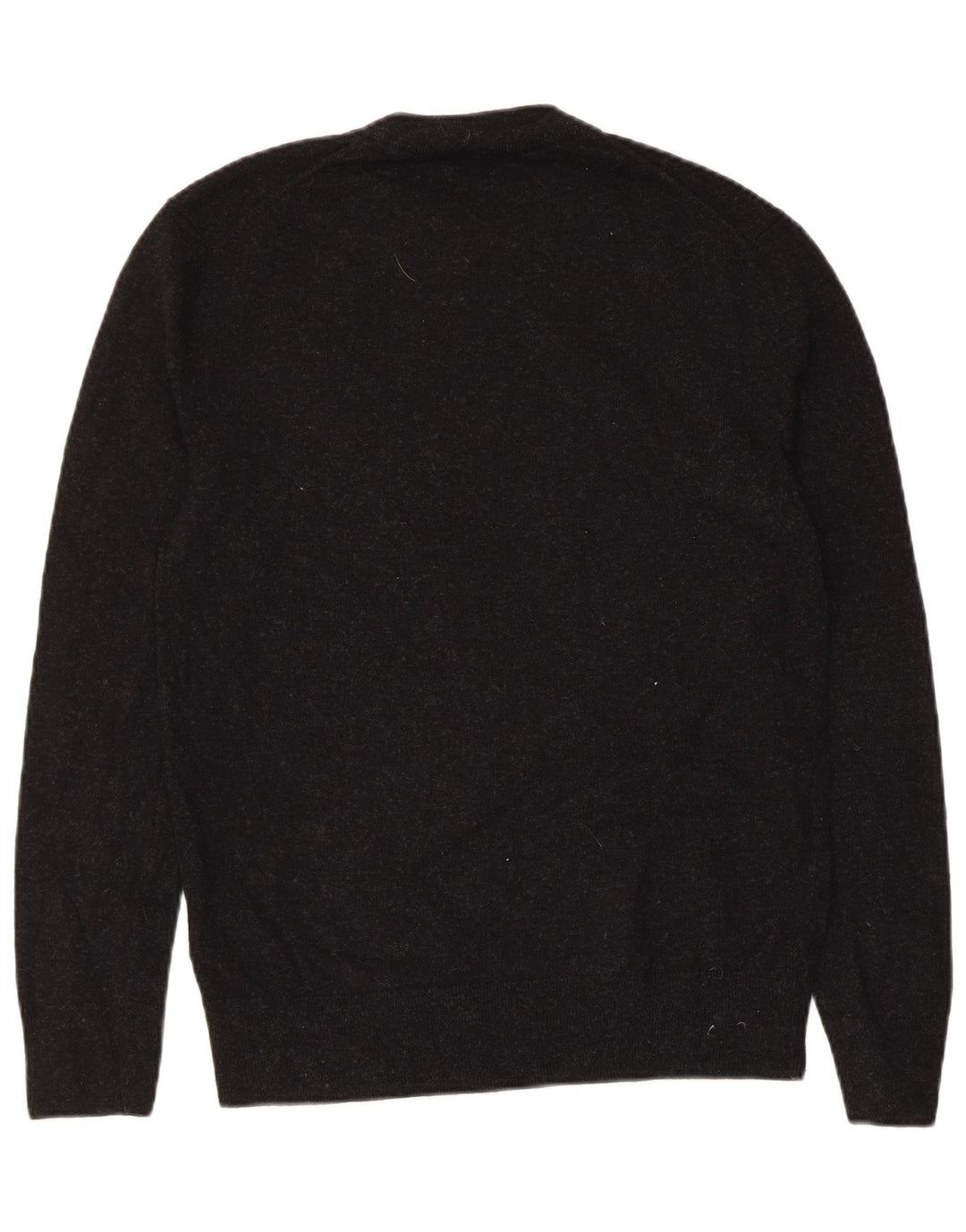 Cos Damen-Pullover mit Rundhalsausschnitt, Gr. 10, Größe S, schwarze Wolle