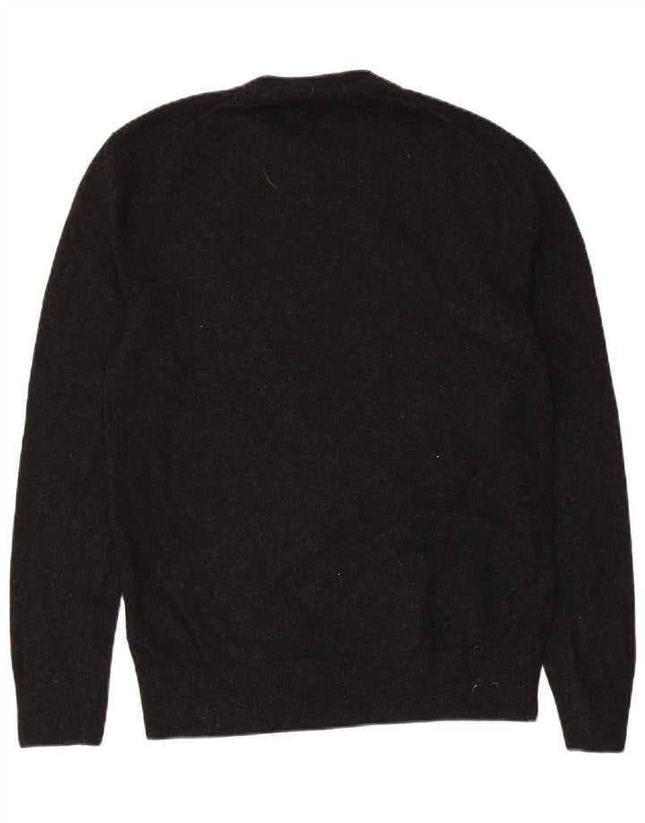 Cos Damen-Pullover mit Rundhalsausschnitt, Gr. 10, Größe S, schwarze Wolle