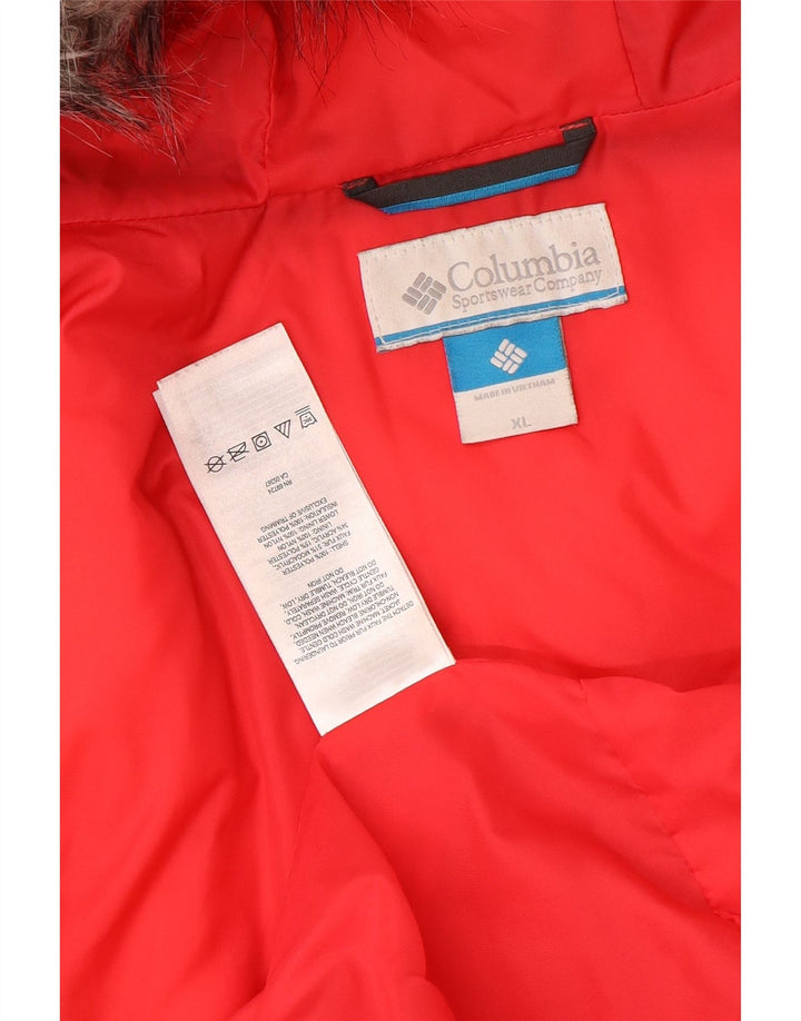 Columbia Damen-Jacke mit Kapuze, gepolstert, UK 18, XL, Schwarz, Polyester