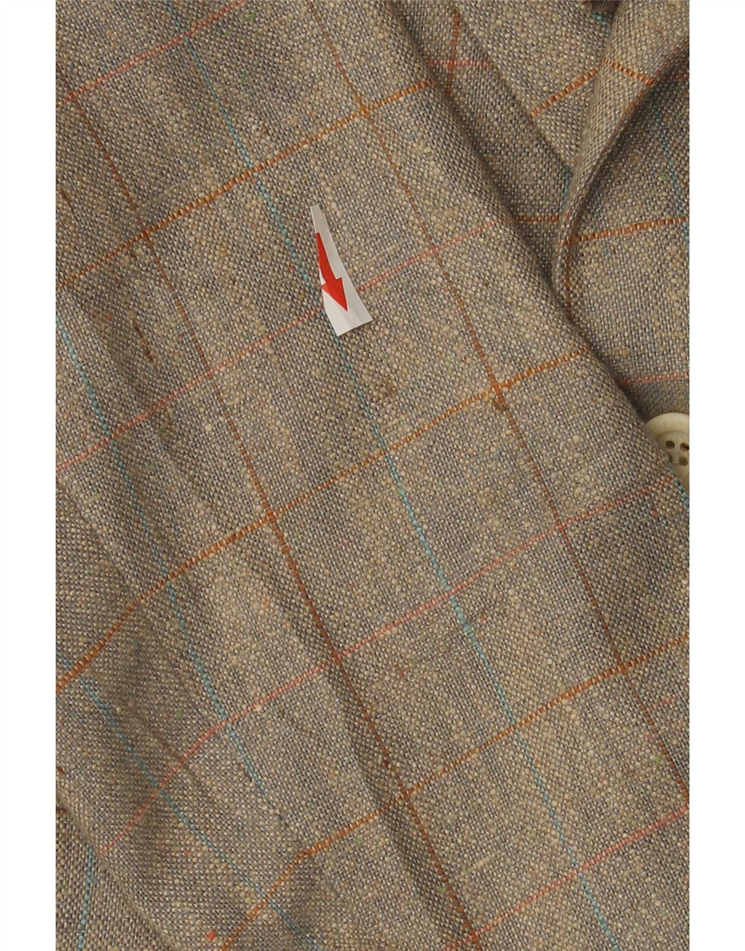 Oakmont Herren-Blazer mit 2 Knöpfen, Größe 39, mittelbraun kariert