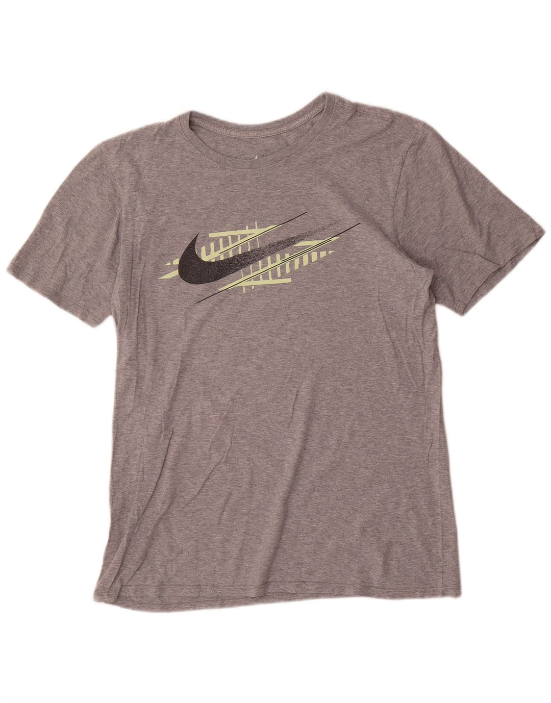 Nike Herren-T-Shirt mit Grafik, mittelgraue Baumwolle