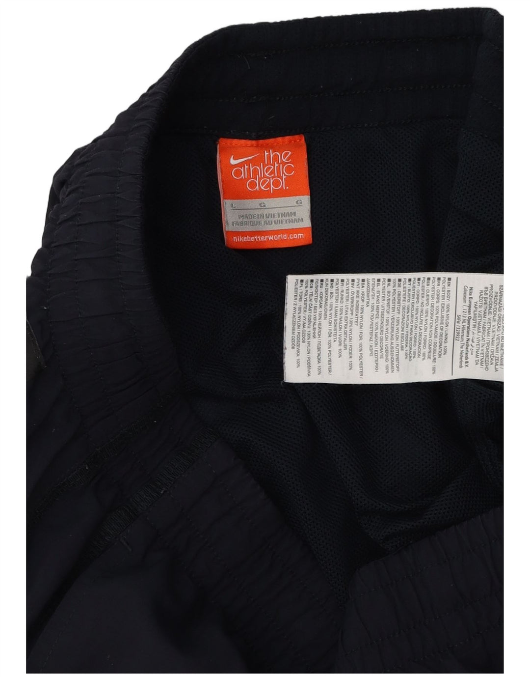 Nike Herren-Sportshorts, groß, marineblaues Polyester