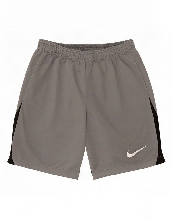 Nike Herren Dri Fit Slim Sportshorts, klein, graues Farbblock-Polyester