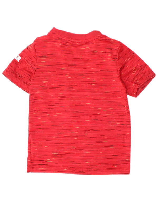 Adidas Jungen Manchester United Graphic T-Shirt Top 2–3 Jahre rot gefleckt