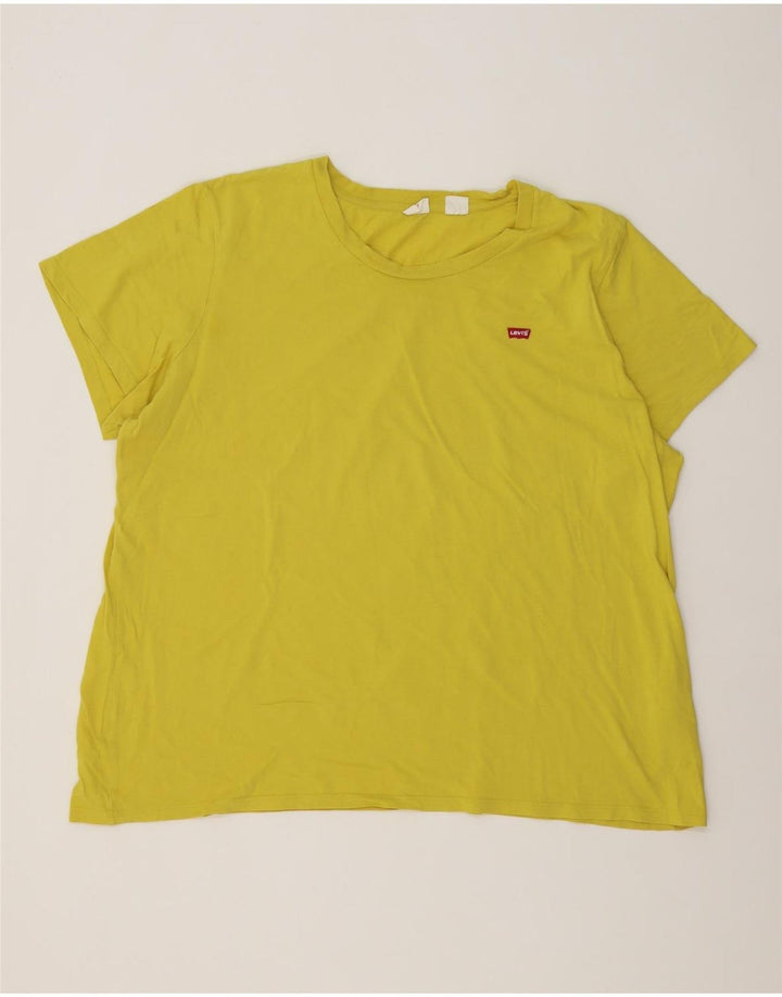 Levi's Herren T-Shirt Top 3XL Gelb Baumwolle