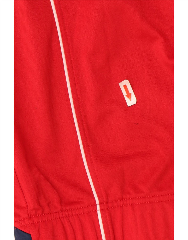 Asics Herren-Trainingsanzug-Oberteil, Jacke, XL, Rot, Farbblock
