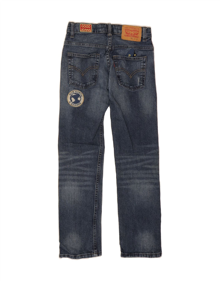 LEVI'S Boys 511 Distressed Slim Jeans 9-10 Years W25 L27 Blue Cotton Vintage Levi's and Second-Hand Levi's from Messina Hembry 