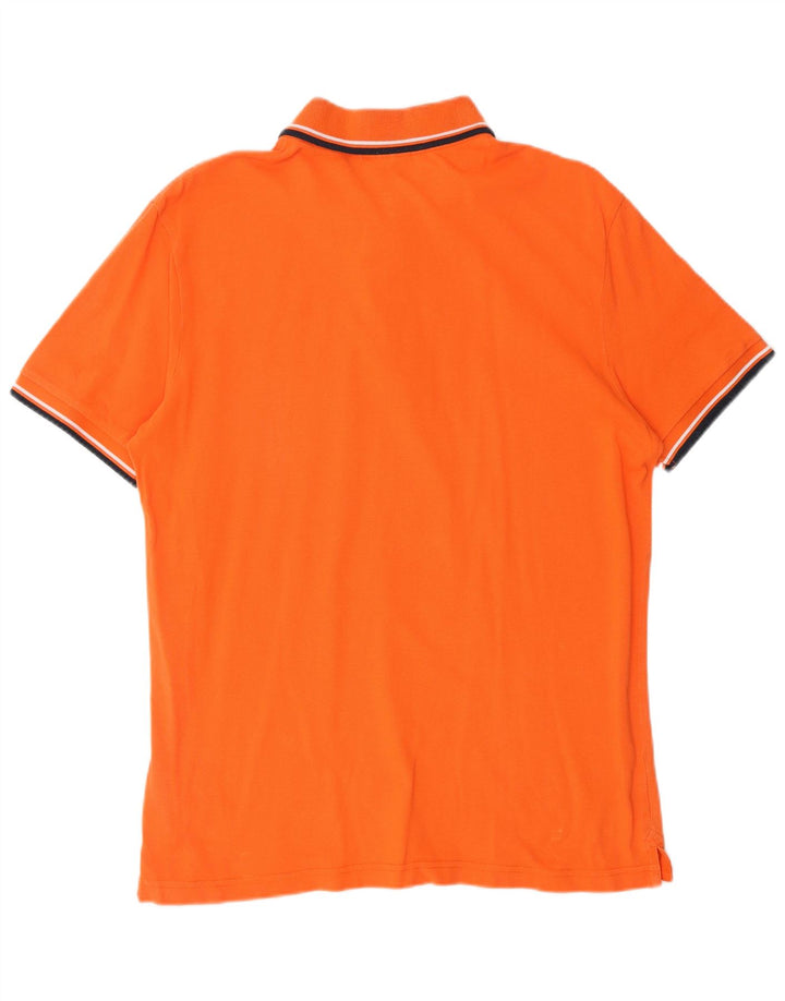 DIADORA Herren-Poloshirt, große Baumwolle, Orange