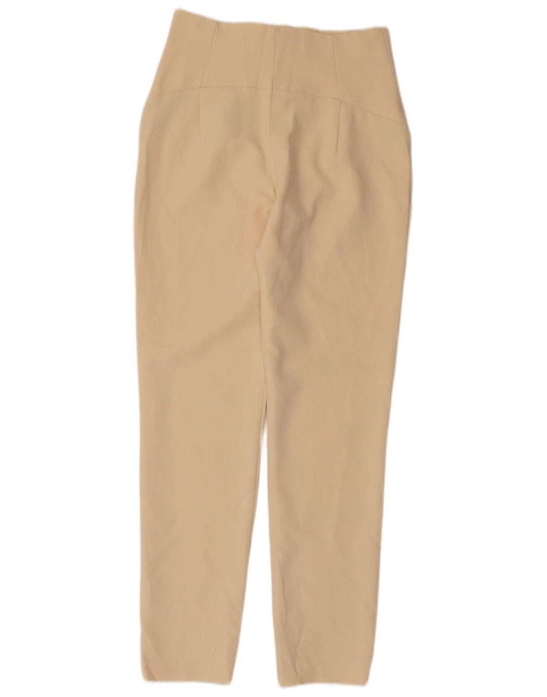 Zara Skinny-Hose für Damen, Größe S, W26, L28, Beige, Polyester