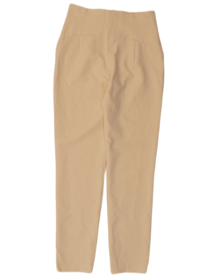 Zara Skinny-Hose für Damen, Größe S, W26, L28, Beige, Polyester