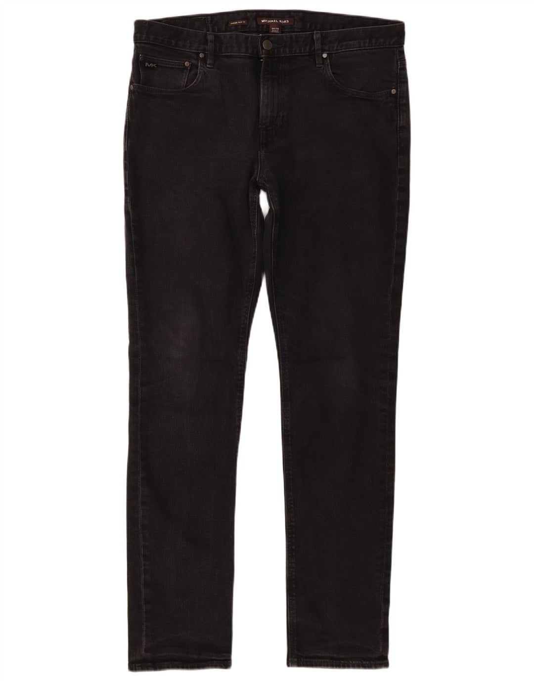 Michael Kors Herren Slim Jeans W34 L32 Schwarze Baumwolle