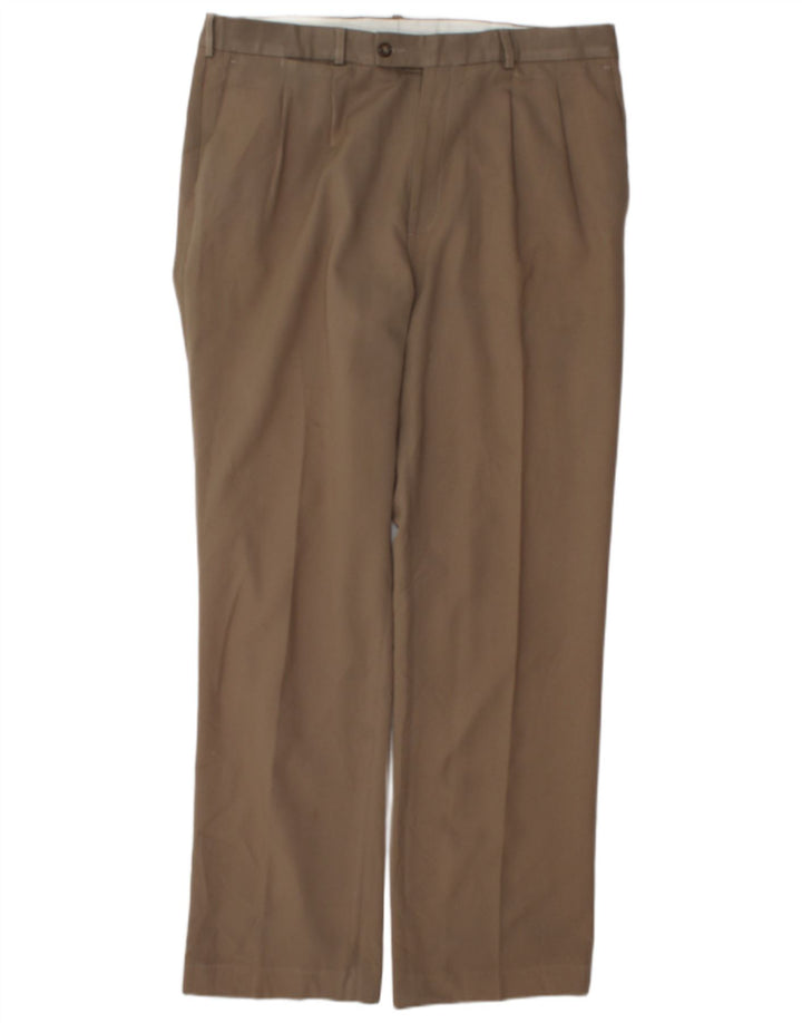 Farah Herren-Anzughose mit Pegged-Anzug, W36, L32, Beige