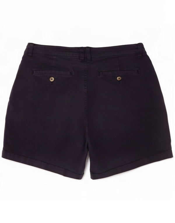Joules Womens Chino Shorts UK 10 Small W30 Navy Blue Cotton