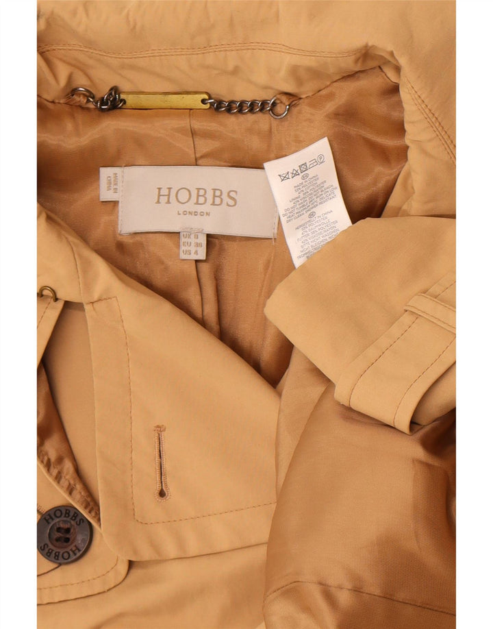 Hobbs Damen Trenchcoat UK 8 Small Beige Polyester