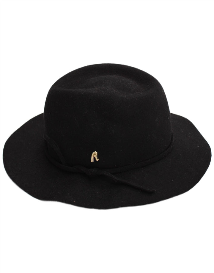 Replay Damen-Fedora-Hut, Einheitsgröße, schwarze Wolle, klassisch