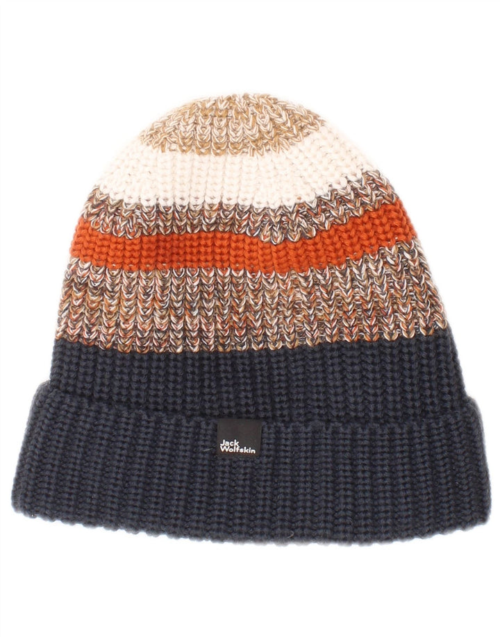 Jack Wolfskin Herren-Strickmütze, Einheitsgröße, mehrfarbig, gestreift, Acryl