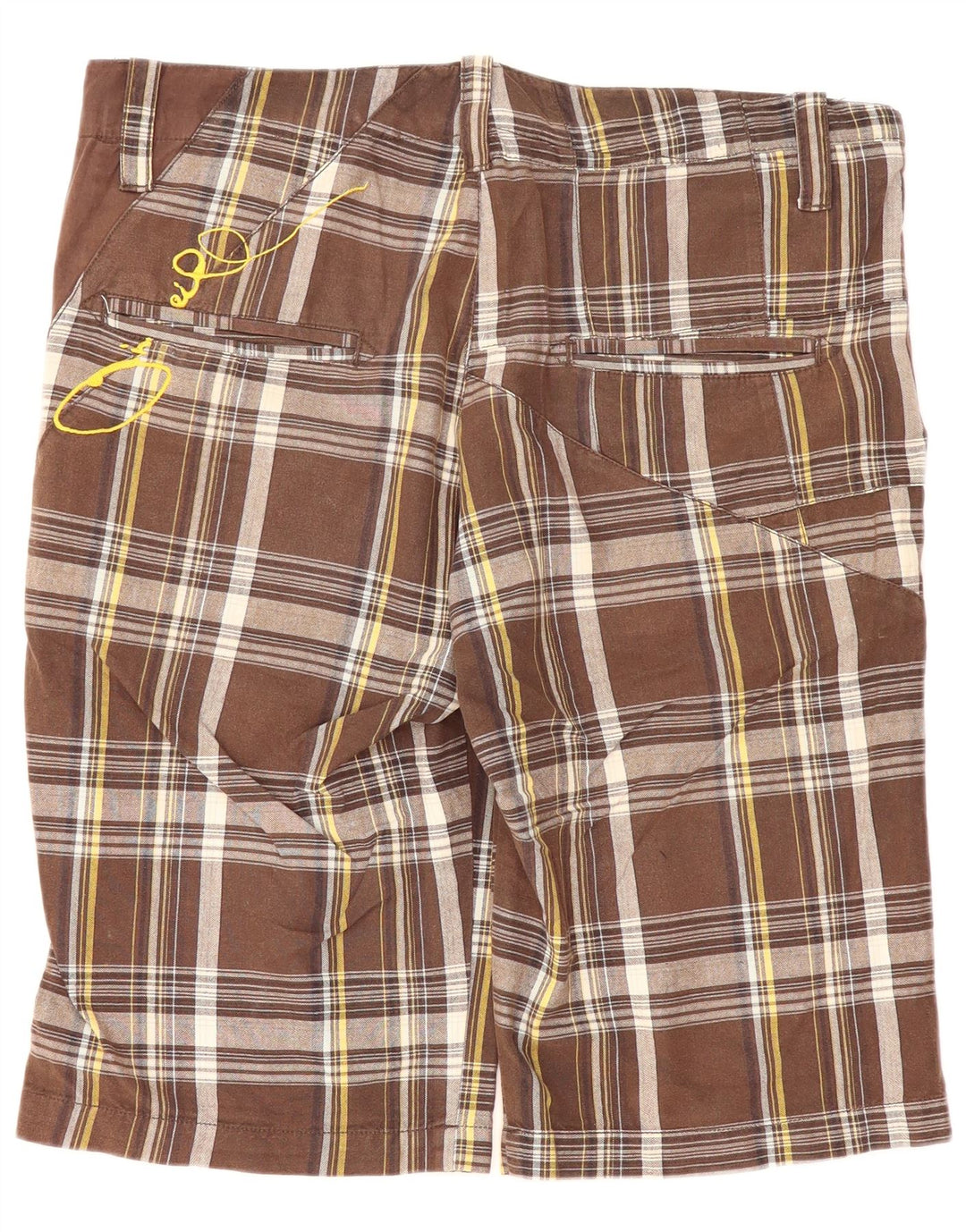 O'Neill Herren Chinoshorts W32 mittelbraun karierte Baumwolle
