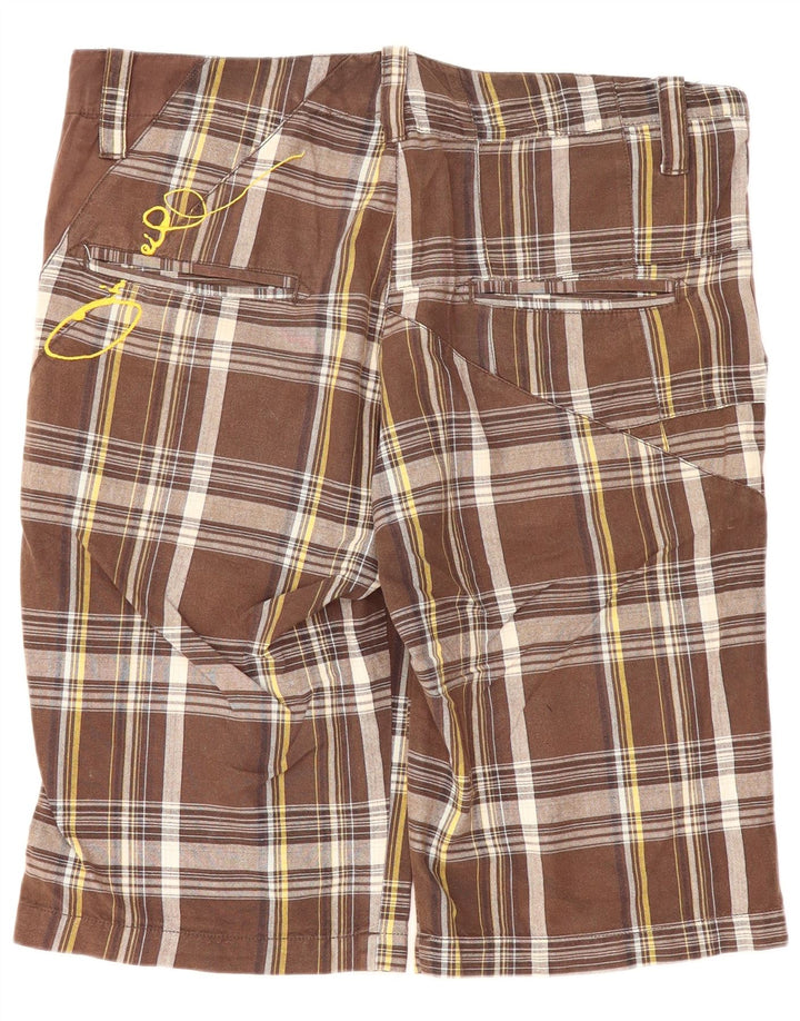 O'Neill Herren Chinoshorts W32 mittelbraun karierte Baumwolle