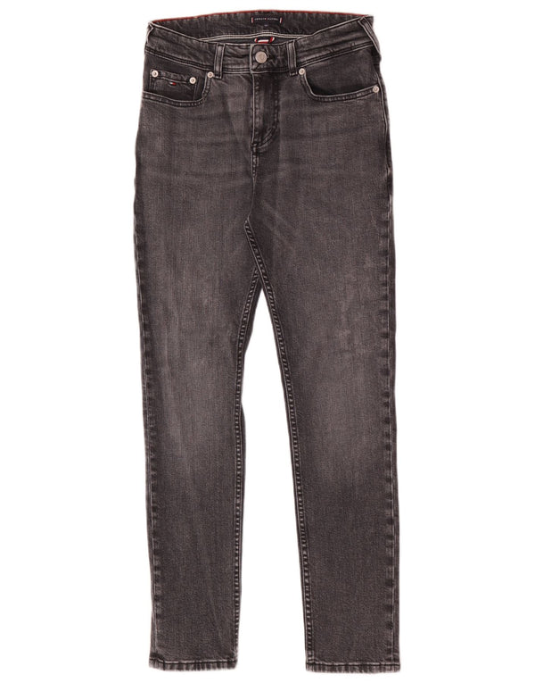 Tommy Hilfiger Slim Jeans für Jungen, 13–14 Jahre, W28 L28, graue Baumwolle