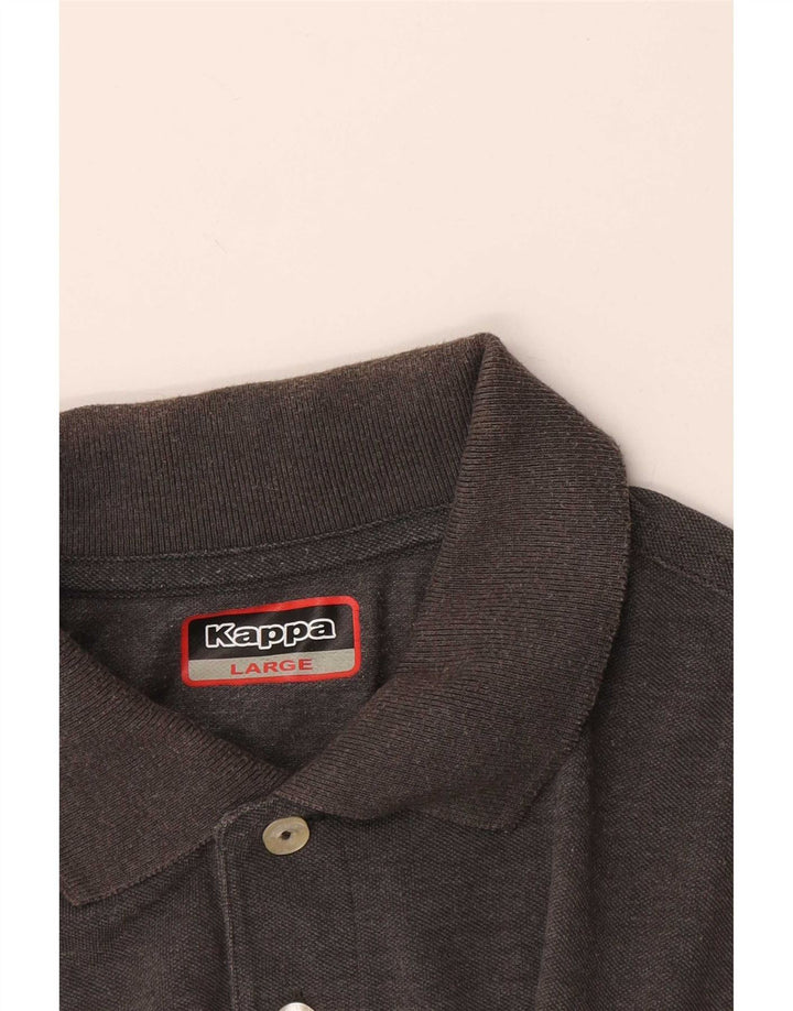Kappa Herren Poloshirt Large Grau