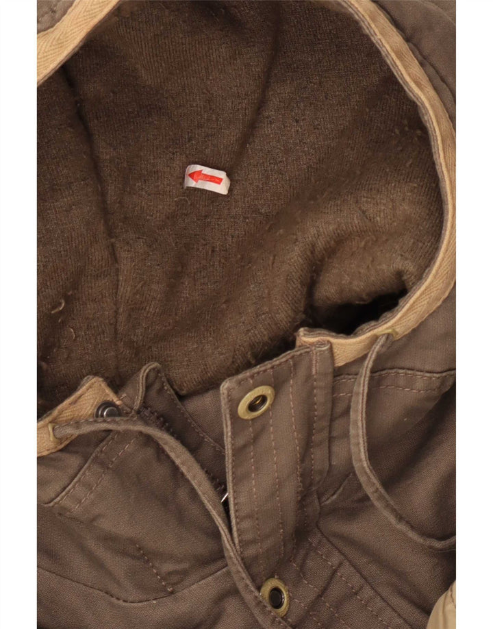 Helly Hansen Herren-Parka mit Kapuze, UK 42, XL, braune Baumwolle