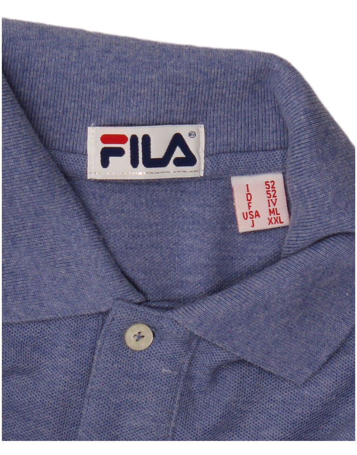 Fila Herren Poloshirt IT 52 Large Blau
