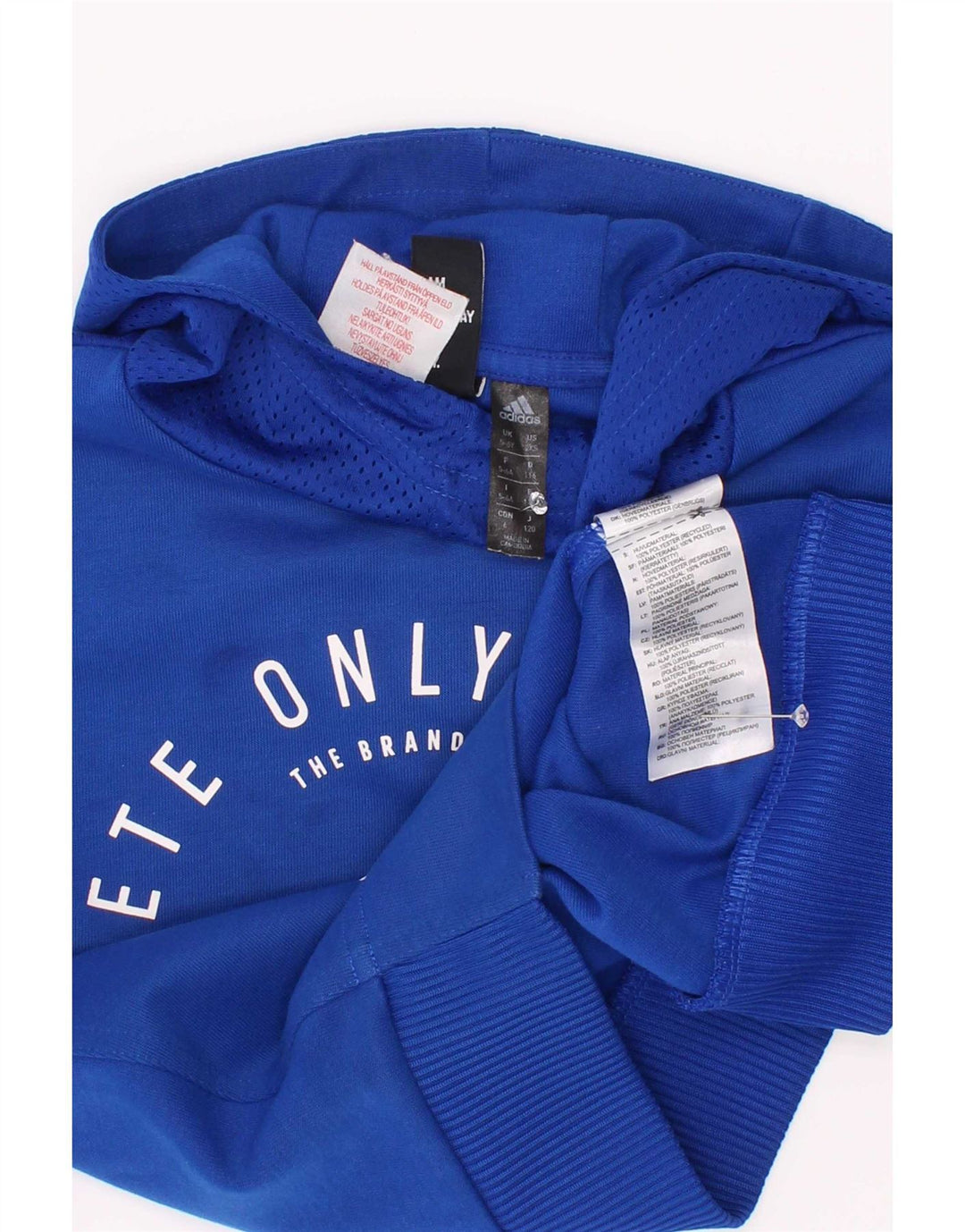 Adidas Jungen Graphic Hoodie Pullover 5-6 Jahre Blau Polyester