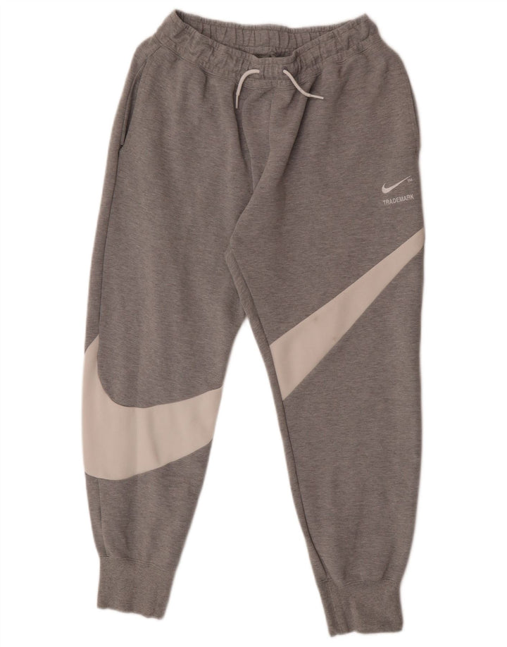 Nike Herren-Trainingshose und Jogger, mittelgraue Colourblock-Baumwolle