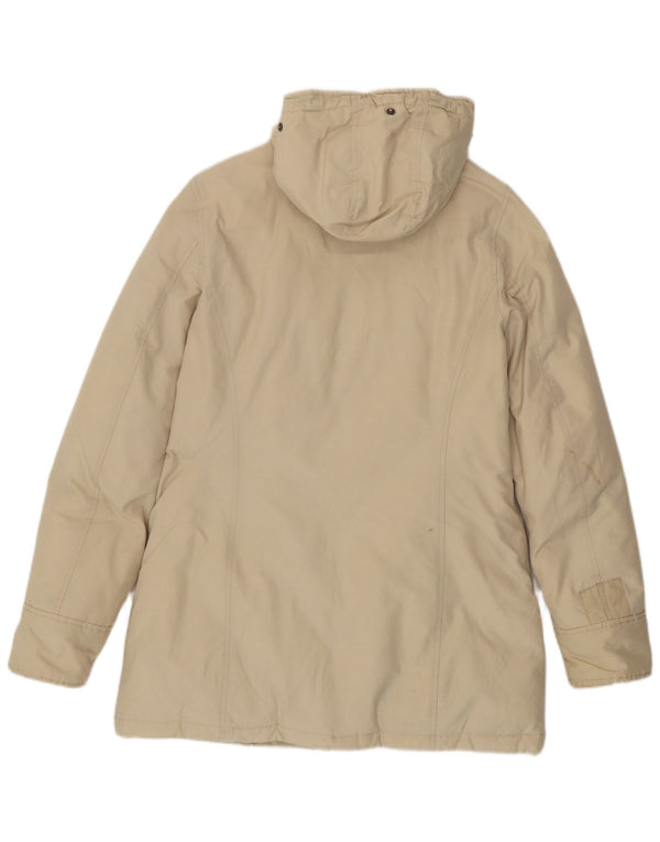 Woolrich Wattierter Damenmantel mit Kapuze UK 14 Medium Off White
