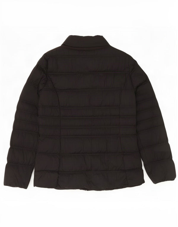 Geox Damen Wattierte Jacke UK 12 Medium Schwarz