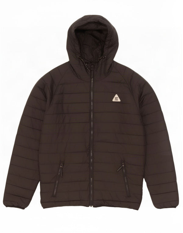 Billabong Herren-Jacke mit Kapuze, gepolstert, UK 40, Größe L, Schwarz, Polyester