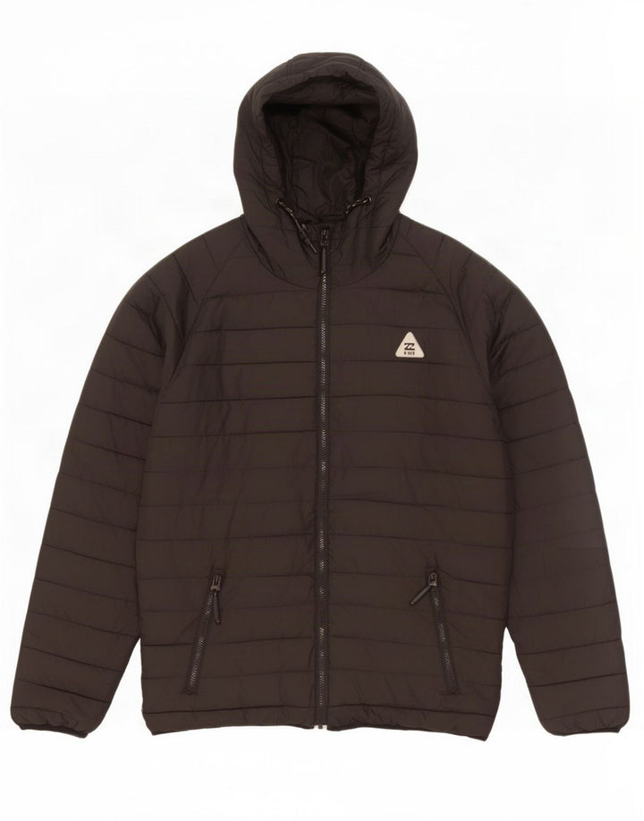 Billabong Herren-Jacke mit Kapuze, gepolstert, UK 40, Größe L, Schwarz, Polyester