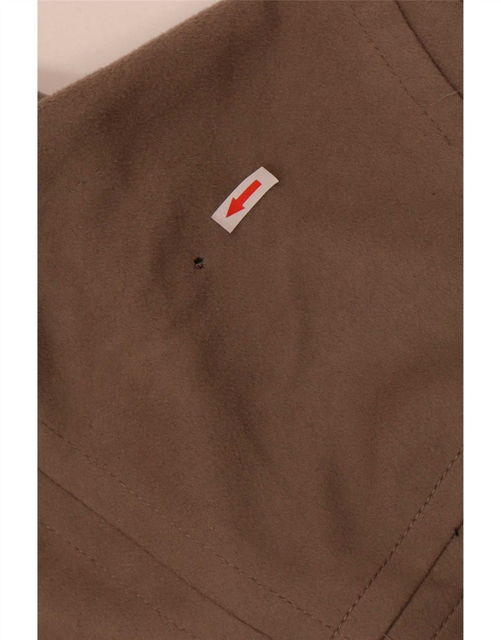 Zara Damen Mantel UK 14 Mittelgraue Wolle