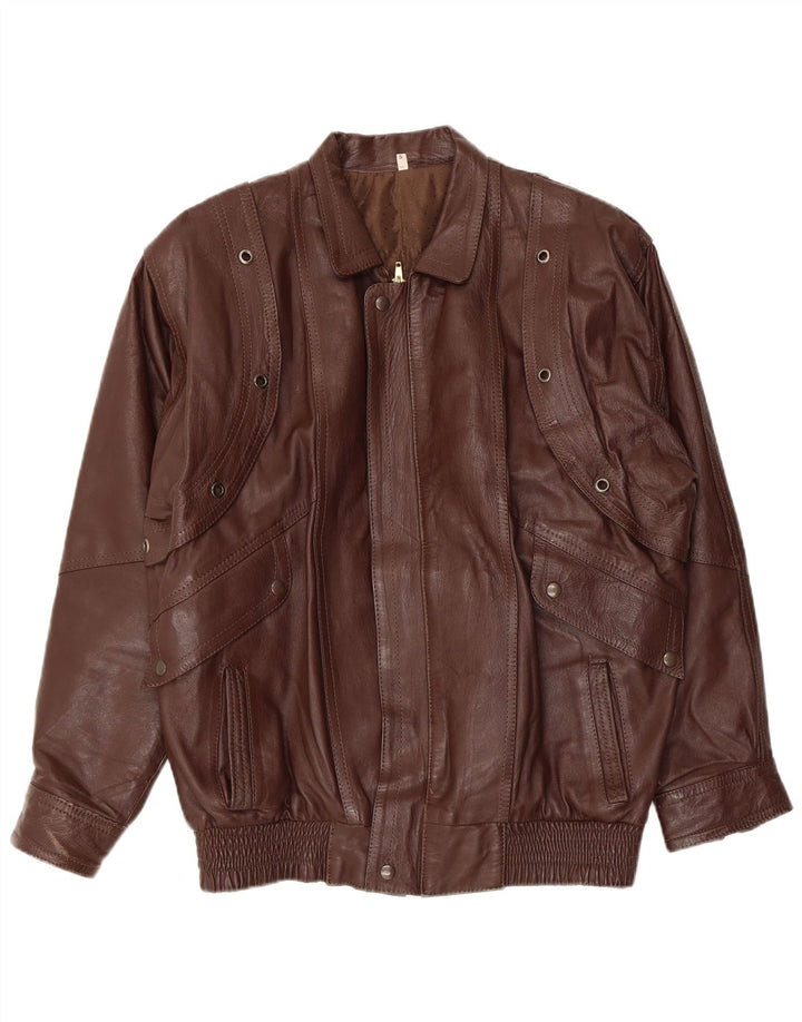 Vintage Herren Lederjacke UK 42 XL Braun