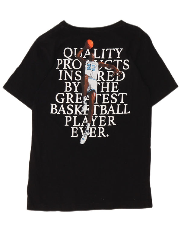 Jordan T-Shirt mit Grafik für Jungen, 12–13 Jahre, Größe L, aus schwarzer Baumwolle