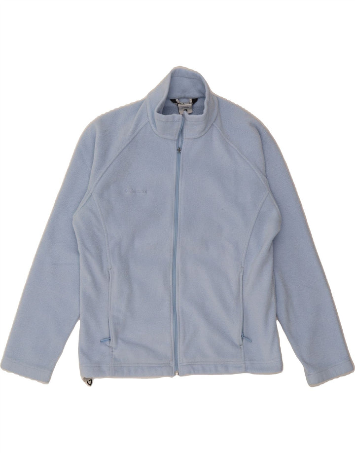 COLUMBIA Womens Fleece Jacket UK 16 Large Blue Polyester Vintage Columbia and Second-Hand Columbia from Messina Hembry 