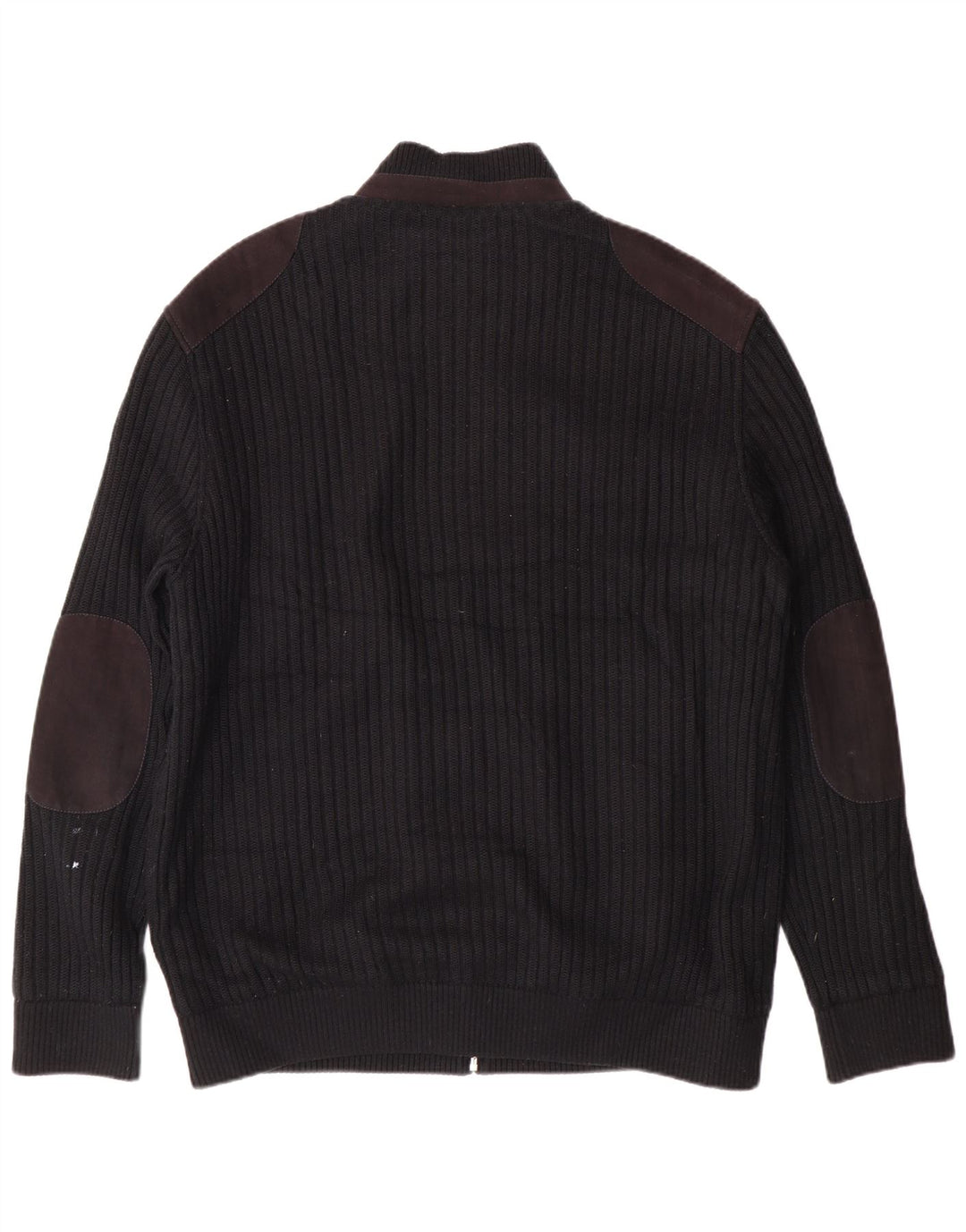 Pierre Cardin Herren Strickjacke IT 56 XL Schwarz Polyester