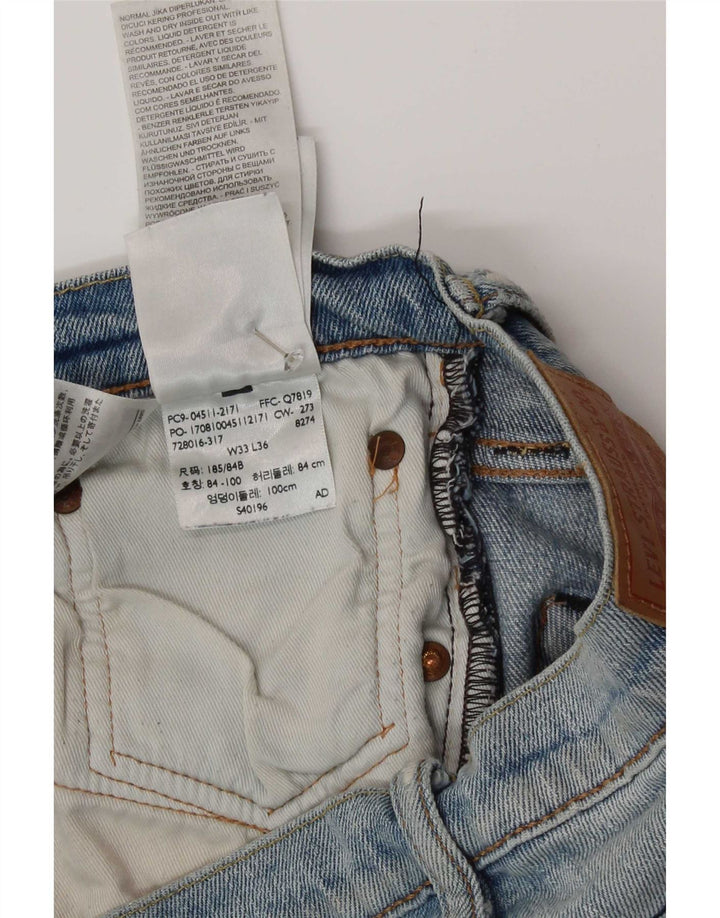 Levi's Herren 511 Slim Jeans W33 L30 Blaue Baumwolle